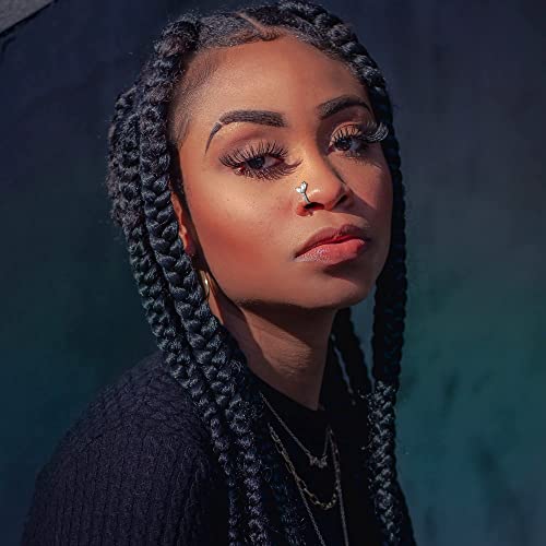 Zzhdcc 9Pcs Multi-Style Adjustable Fake Nose Rings For Women Fake Nose Cuffs For Non Pierced Nose Heart Flower Butterfly Faux Body Piercing Jewelry Moon Star Clip On Nose Ring Silver (Silver-Moon) #TOP3