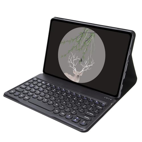 Funda de cuero con teclado Samsung Tab A7 Lite 8.7 T220 T225 carcasa negra