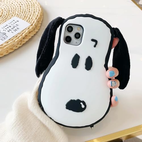 Image of Meyaar Orry Style Cute Case for Apple iPhone 14 / iPhone 13 / iPhone 15 Case, Soft Silicone Case Cover for Apple iPhone 13 / iPhone 14, iPhone 15 Case Cover (White Goofy, for I Phone 15)