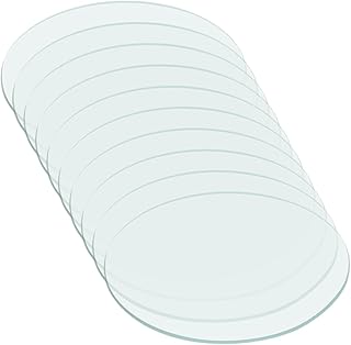 OFFSCH 10 Peças Tampa De Vidro De Laboratório Tampa De Vidro De Relógio Redondo Copo Para 100Mm