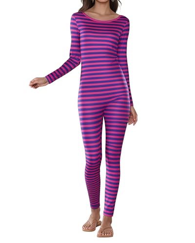 Costume de chat du Cheshire pour femmes – Costume de costumade à manches longues avec imprimé...