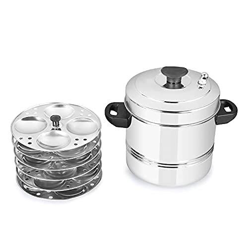 Buy Classic Essentials Stainless Steel Idli Cooker, Idly Maker with 6 Plates, 24 idlis