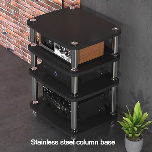 Mueble para centro de entretenimiento robusto con baldas de MDF 4