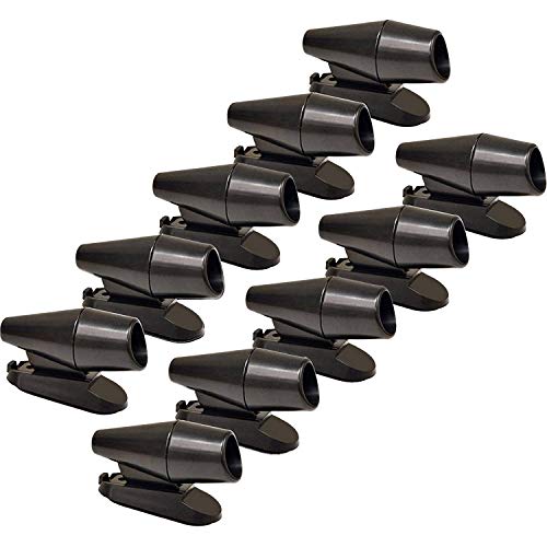 CITKOU 10Pcs Deer Whistles for Vehicles Wind Activated (Black)