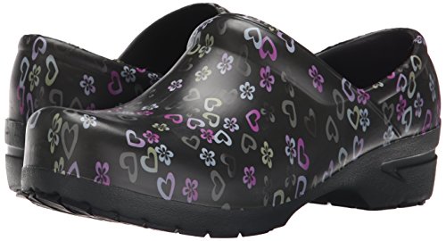 Image of Anywear SR Angel Slip Resistant Work Shoes for Women - Fluid Resistant Nursing Clogs - All Day Comfort Gardening, Nurse Clogs & Chef Shoes - Lucky in Love - 5 Women /3 Men