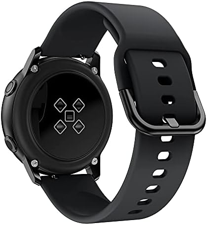 Bands Compatible for Samsung Watch Active 2 40mm 44mm, Galaxy Watch 3 41mm/Galaxy Watch Active/Galaxy Watch 42mm, 20mm Soft Silicone Band Replacement Sport Strap for Galaxy Watch
