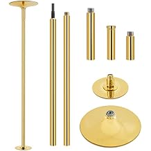 Topeakmart 45mm Portable Professional Stripper Pole Spinning and Static Dance Pole Kit Removable Fitness Exercise Dancing Pole