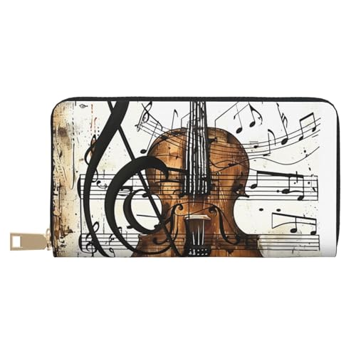 Portefeuille guitare et musique blanc pour afficher sa passion en terrasse
