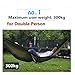 AWHZngE Hammock Outdoor Portable Quick Opening Mosquito Proof Swing Camping Adult Thick Hanging Chair Anti Rollover for Terrace, Outdoor(Orange Grey)