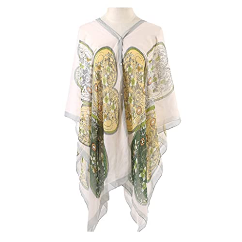 Blouse longue de plage femme pour été style kimono fluide taille unique