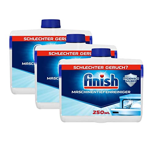 Finish Nettoyant en profondeur pour machine Regular – Nettoyant liquide contre le calcaire et la graisse pour un lave-vaisselle propre – Lot de 3 (3 x 250 ml)
