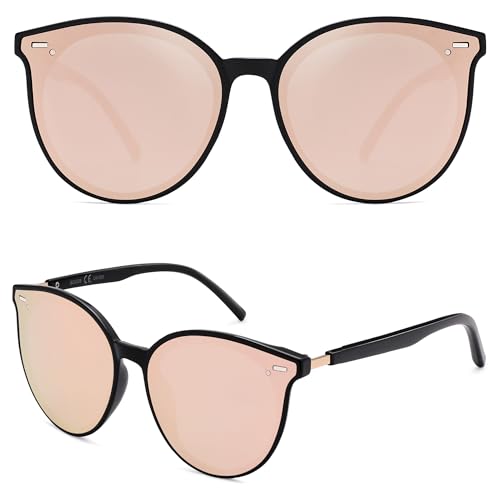 Image of SOJOS Sunglasses Womens Trendy 2025 Classic Round Retro Vintage Shades Large Frame Sunnies SJ2067