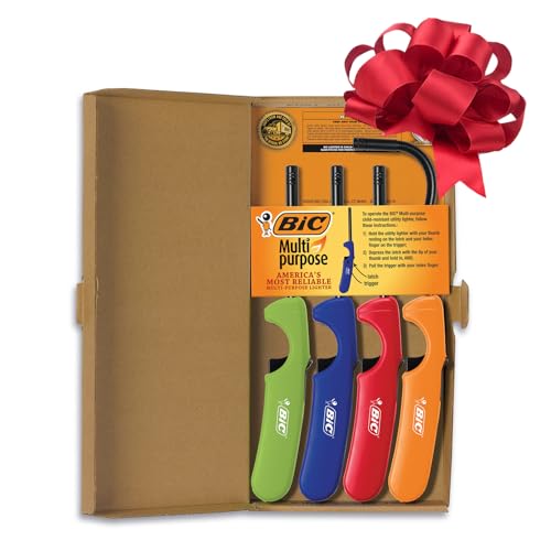 BIC Multi-Purpose Lighters, Long Lighter for Holiday Hosting, Assorted Colors,