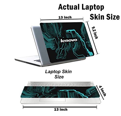 Image of Pattern L5 Top+Wrist Pad Vinyl Laptop Skin /Sticker /Cover for 13 to 13.3 Inches Laptops Laminated-Removable-HD Quality Compatible for Lenovo.(13x9.2 Inches)