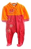  A&O Lama Strampler 68 74 Nicki Overall Samt Anzug Orange Pink Stramplerhose NEU Langarm (68)