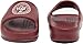 Lacoste Men's Serve Slide 2.0 Sandal, Burgundy/White, 13