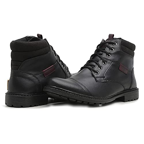 COTURNO MASCULINO BOTA CANO CURTO BOTINA CASUAL (40, PRETO)