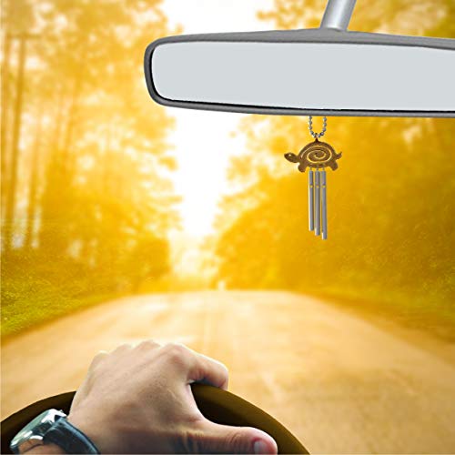 Jacob's Musical Car Charm, Turtle Spiral, Mini Wind Chime #TOP4