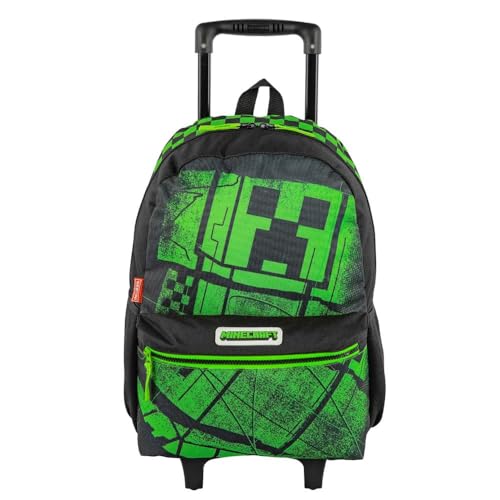 Mochila Sestini Com Rodinhas Escolar Minecraft Acid Creeper