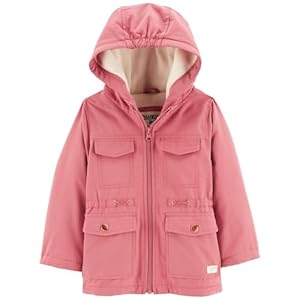OshKosh B’Gosh Toddler/Littile Girls’ Midweight Fleece Transitional Jacket