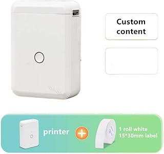 D110 Mini Portable Thermal Label Maker Wireless Bluetooth Sticker Pocket Printer Home Use Storing Organizing Name Label Printer for Code Date Label Industry Design