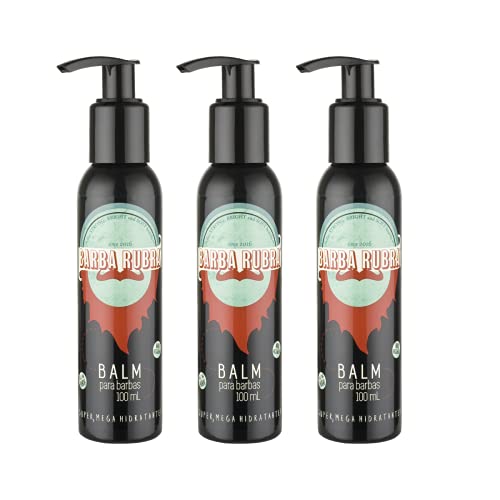 Combo 3 Balm Balsamo Hidratante de Barba 100ml Barba Rubra