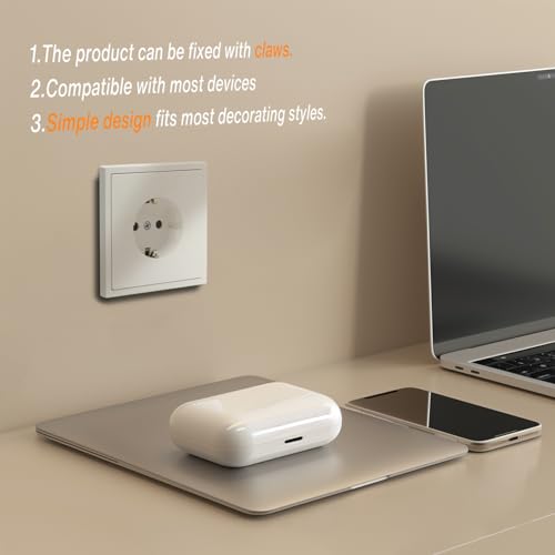 MVAVA Schuko Steckdose EU-Standard, 1 Fach Unterputz Steckdose, 80mm x 80mm Steckdosen, Einfache Installation, 3-Draht Erforderlich, Weiß – Ansicht 4