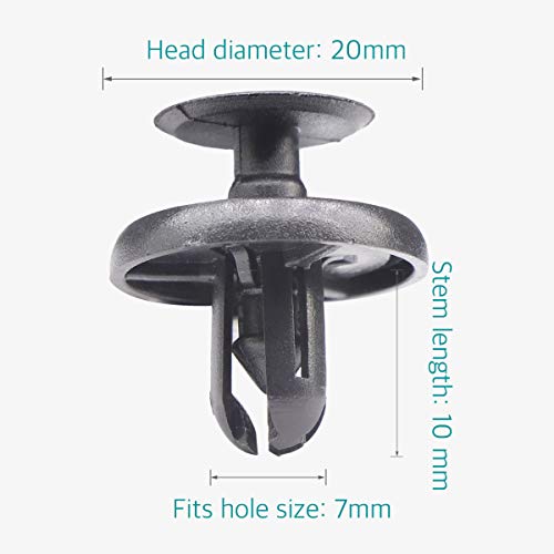 Image of Lantee 10 Pcs Engine Under Cover Push-Type Retainer Clips for Toyota & Lexus 90467-07201