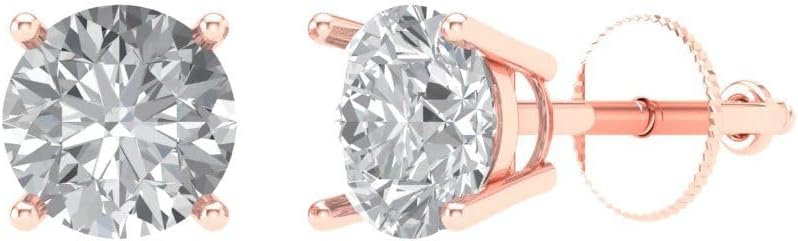 Clara Pucci 1.0カラット ブリリアントプリンセスカット 美しい本物のブラウンシャンパン模造ダイヤモンド CZ 理想的なVVS1 D ソリ : Clara Pucci 1.0カラット クッションカット ソリティア