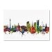 Dortmund Germany Skyline III by Michael Tompsett, 22x32-Inch Canvas Wall Art
