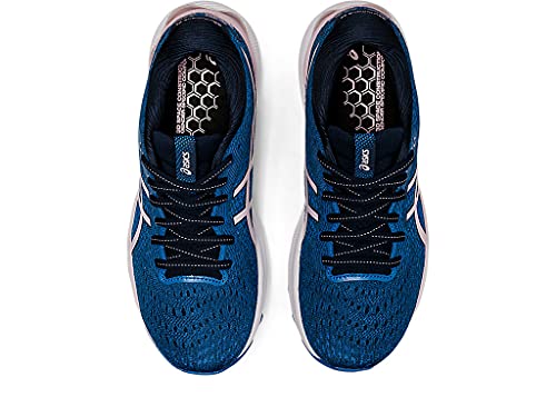 Asics Women's Gel-Nimbus 24 Running Shoes, 10, French Blue/Barely Rose #TOP6