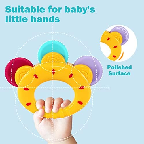 YCUS Baby Toys Rattles Set for 3 Months Plus Babies Sensory Teething Infants Toy for 6 9 12 Months Old Early Educational Gifts for Newborn Boys Girls 10 PCS