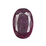 Farbe des Edelsteins: Rot REAL-GEMS 51.50 Karat natürlicher natürlicher Rubin Edelstein, ovale Form facettierter Rubin Edelstein für Schmuck, Stein, Rubin
