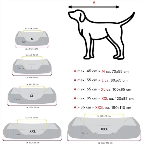 Coussin de chien BedDog Max Quattro soulage les articulations taille L - 4
