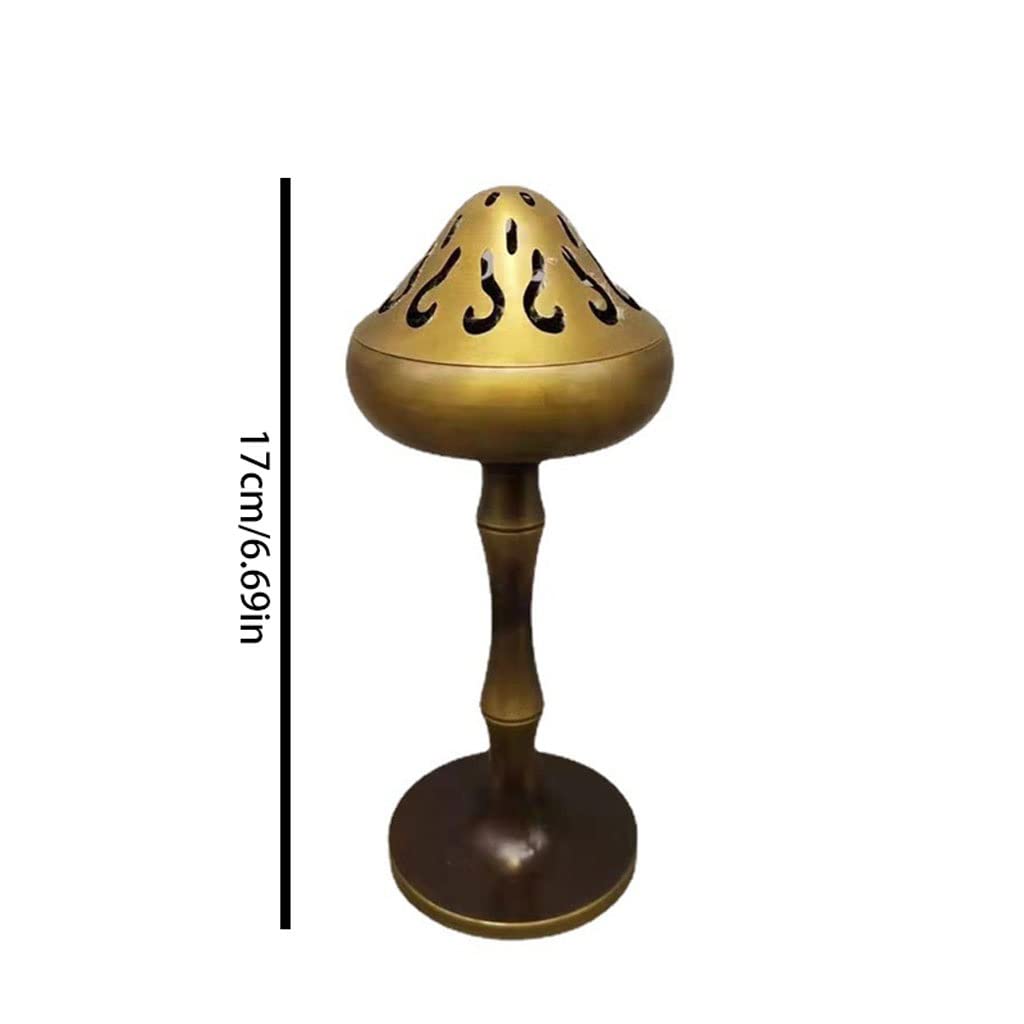 Räucherkegelhalter Weihrauchbrenner Kupfer Kreative Retro Zen Wohnzimmer Büro Büro Schlafzimmer Innenzubehör Weihrauchbrenner Ornamente Weihrauch Wasserfall (Color : A)