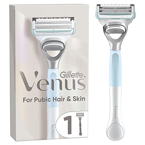 Gillette Venus Women's Razor + 1 Razor Blade Refill with Precision Trimmer, Designed for Pubic Hair & Skin