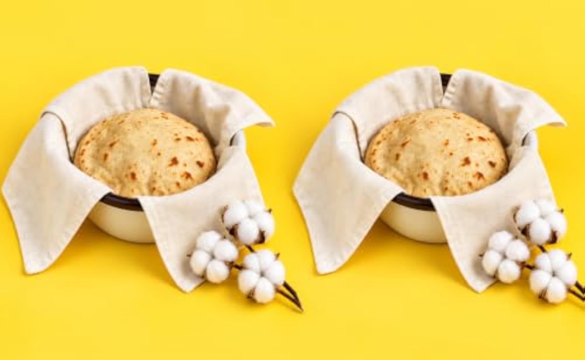 Cotton Roti Cover with 4 Flaps, Reusable Chapati Keeper