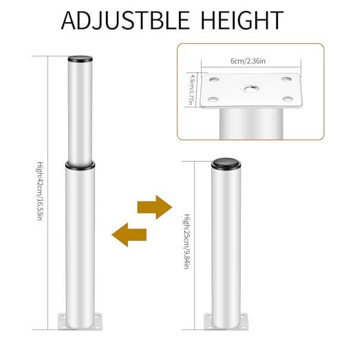 YITYDaMai 4 Pcs Adjustable Furniture Legs - Image 2