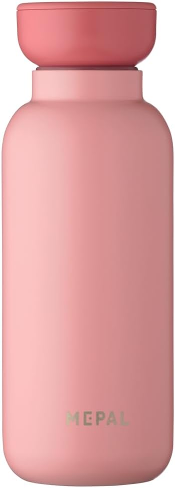 Mepal - Elipse termos şişe, çift duvarlı termos su şişesi, yolculuk için termos şişe, 9 saat sıcak ve 12 saat soğuk - paslanmaz çelik - 350 ml - Nordic Pink
