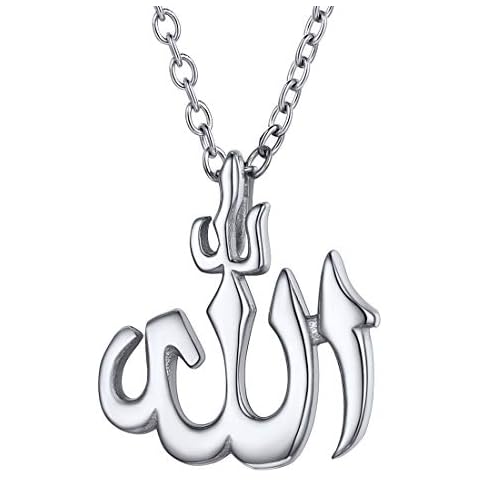 U7 Allah Necklace Stainless Steel Pendant Cover