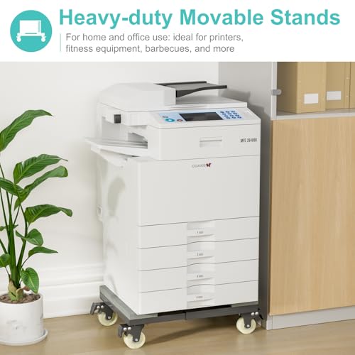 Heavy Duty Adjustable Furniture Moving Dolly - Furniture Movers with 4 Swivel Casters Wheels, Small Wood & Metal Floor Flat Dollies Cart, Set of 2 - Image 4