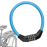 Cerradura versátil: el práctico candado de cable de seguridad es una gran manera de evitar que tus bicicletas sean robadas. Ideal para bicicletas, patinetas, motocicletas o scooters, puertas, vallas, escaleras, parrillas al aire libre, cortadoras de césped y equipos deportivos.