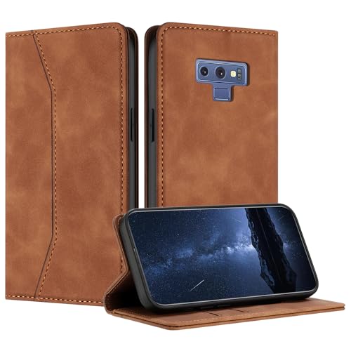 Mo-Beauty Coque Compatible avec Samsung Galaxy Note 9, Etui Protection Housse en Cuir PU, Pochette Flip Case Porte Carte Magnétique Étui pour Samsung Note...