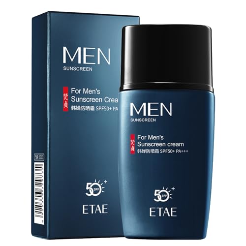 Sun Cream SPF 50/PA+++, Lightweight Face Sunscreen for Men, UVA/UVB Protection Sun Lotion, Breathable Body Sunscreen, Long Lasting Film-Forming Moisturising Suncream for Daily Use, Travel, Beach