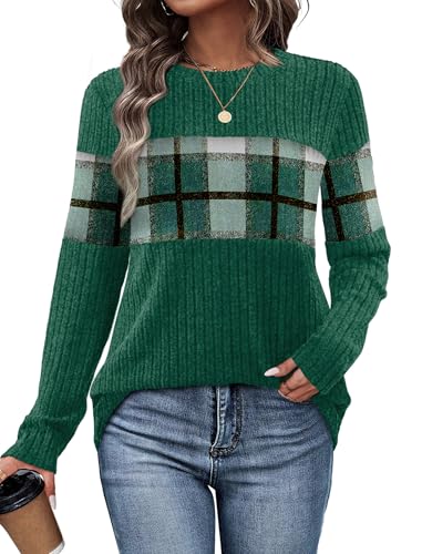 WIHOLL Christmas Sweaters for Women Long Sleeve Tops Business Casual