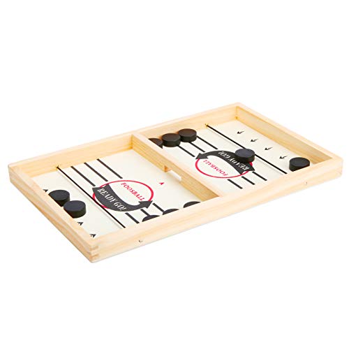 Foosball Fast Sling Puck Game,Portable Puck Board Game, Foosball Slingshot Game Board for Child Kids Youth Teenagers