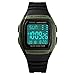 Produktbild FeiWen Unisex Fashion Sport Digital Uhren Outdoor Multifunktional 50M Wasserdicht Militär Damen und Jugend Platz Plastik Armbanduhren mit Kautschuk Band LED Doppelte Zeit, Grün