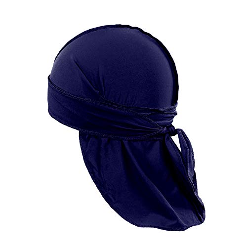6 Pack Mens Durag Headwrap Waves Headscarf Bandana Doo Rag Long Tail