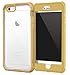 roocase iPhone 6 Plus Case, [Glacier TOUGH] iPhone 6 Plus (5.5-inch) Hybrid Scratch Resistant Clear PC / TPU Armor Full Body Protection Case Cover with Built-in Screen Protector for Apple iPhone 6 Plus 5.5, Fossil Gold