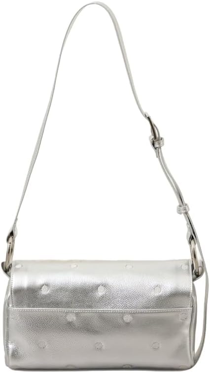 [starrycoo] ショルダーバッグ レザー ボディバッグ レディース 肩掛けバッグ 革 アウトドア ファッション 水玉模様のデザイン 人気 軽量 2way 斜め掛 小さめ おしゃれ 大容量 柔らかい 通勤 アウトドア 黒